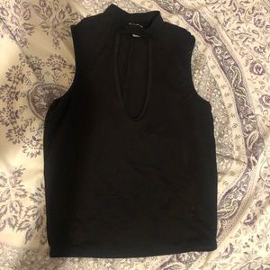 Black top with keyhole cut out